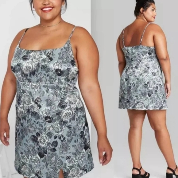 NWT Wild Fable Satin Mini Dress - Picture 2 of 10